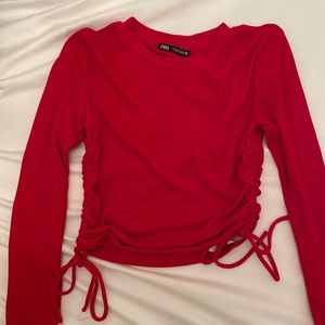 Zara Red Adjustable Long Sleeve